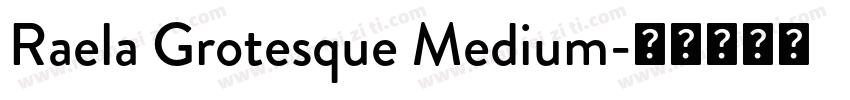 Raela Grotesque Medium字体转换